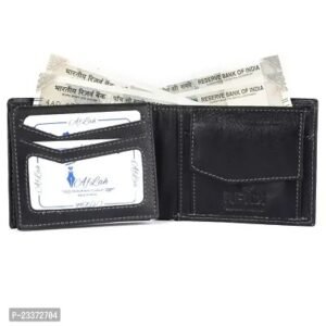AFLAH Black Genuine Leather Mens New Generation Stylish Wallet | Leather Wallet for Men | Wallet For Men | Wallet | Purse Boy | Leather Wallet | Wallets | Gents Purse | Men Wallet